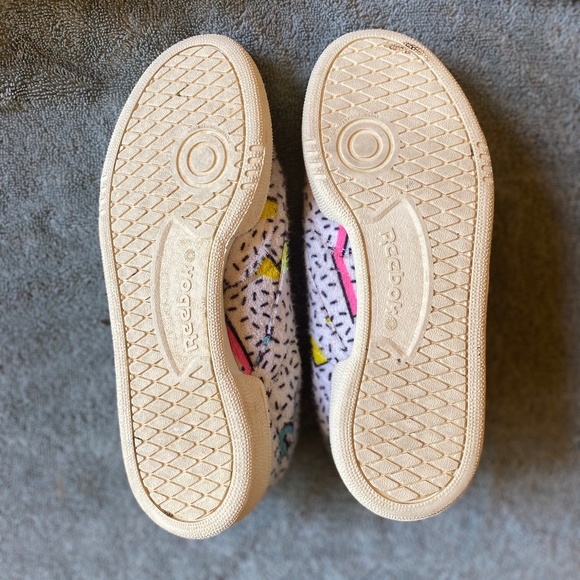 Reebok Club C 85 80s Print Terry Cloth Tennis Shoes - Picture 4 of 5